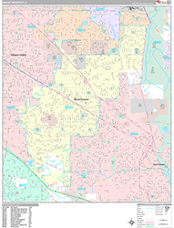 Mount Prospect Wall Map Premium Style 2026